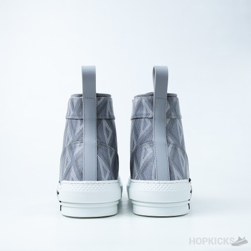 Dior B23 CD Diamond Canvas Hi-Top Gray (Dot Perfect)