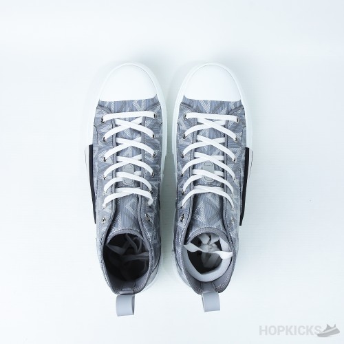 Dior B23 CD Diamond Canvas Hi-Top Gray (Dot Perfect)