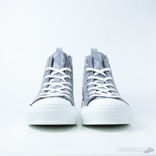 Dior B23 CD Diamond Canvas Hi-Top Gray (Dot Perfect)