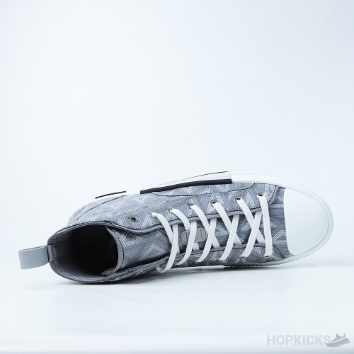 Dior B23 CD Diamond Canvas Hi-Top Gray (Dot Perfect)