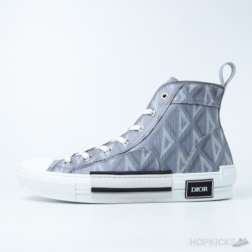 Dior B23 CD Diamond Canvas Hi-Top Gray (Dot Perfect)