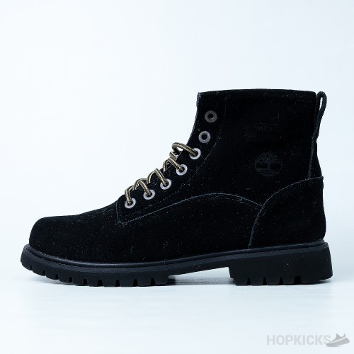 Timberland Lugz Mantle Hi Flat Heel Lace Up Boots Black (Premium Plus Batch)