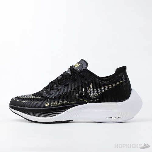 Nike ZoomX Vaporfly Next% 2 Black Metallic Gold Coin (Dot Perfect)