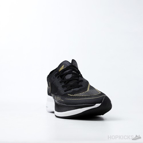 Nike ZoomX Vaporfly Next% 2 Black Metallic Gold Coin (Dot Perfect)