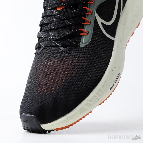 Air Zoom Pegasus 39 Black Green Safety Orange (Dot Perfect)