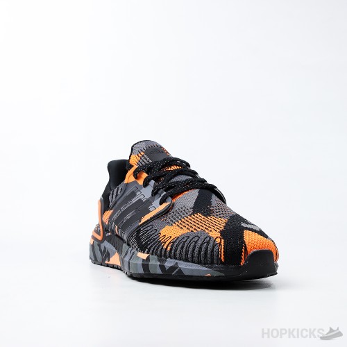 Adidas Ultra Boost 20 Core Black Signal Orange (Dot Perfect)