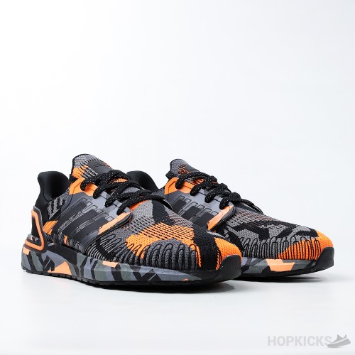 Adidas Ultra Boost 20 Core Black Signal Orange (Dot Perfect)