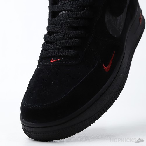 Air Force 1 Low Multi-Swoosh Black Orange (Dot Perfect)