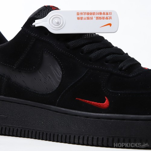 Air Force 1 Low Multi-Swoosh Black Orange (Dot Perfect)