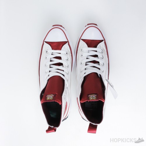 Converse Run Star Hike Hi White Logo Red