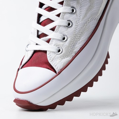 Converse Run Star Hike Hi White Logo Red