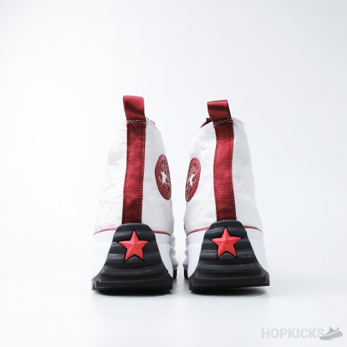 Converse Run Star Hike Hi White Logo Red