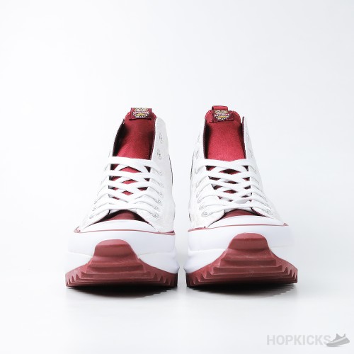 Converse Run Star Hike Hi White Logo Red