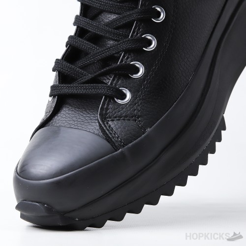 Converse Run Star Hike Hi Triple Black Leather