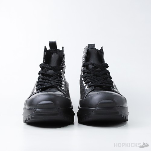 Converse Run Star Hike Hi Triple Black Leather