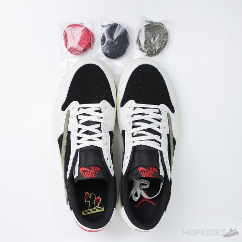 Travis Scott x Air Jordan 1 Low OG 'Olive' (Dot Perfect)