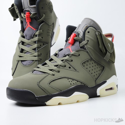 Travis Scott x Air Jordan 6 Retro 'Olive' (Premium Batch)