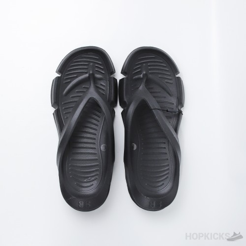 Bale*ciaga Black Flip-Flops