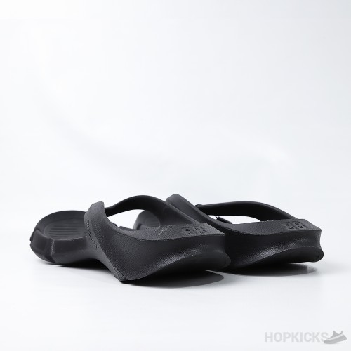 Bale*ciaga Black Flip-Flops