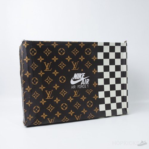 Virgil Abloh's LV x Nike Air Force 1 Brown Damier Pattern (Premium Plus Batch)