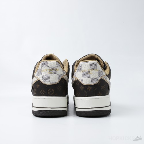 Virgil Abloh's LV x Nike Air Force 1 Brown Damier Pattern (Premium Plus Batch)