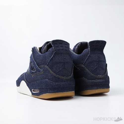 Air Jordan 4 Retro Levi's Denim (Tag with Levi's Logo) (Premium Plus Batch)