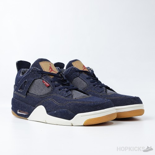 Air Jordan 4 Retro Levi's Denim (Tag with Levi's Logo) (Premium Plus Batch)