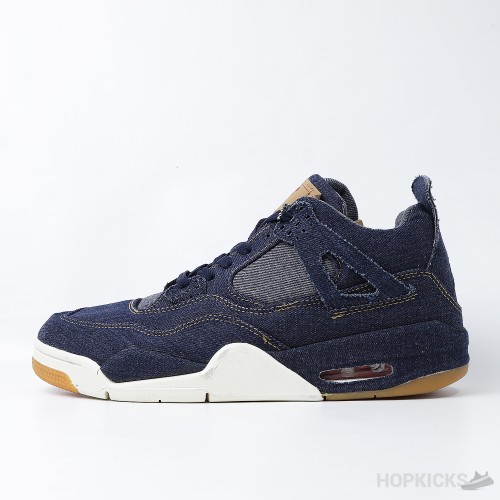 Air Jordan 4 Retro Levi's Denim (Tag with Levi's Logo) (Premium Plus Batch)