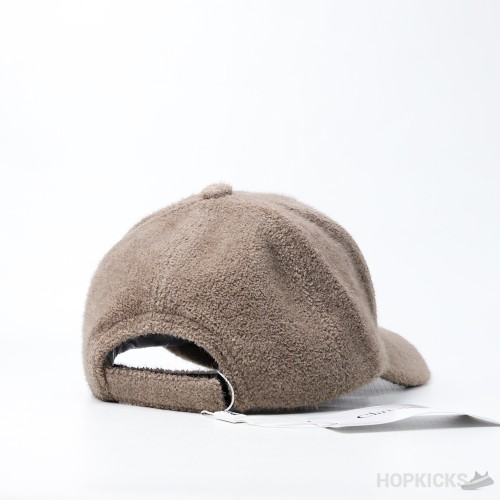 Dior Logo Gimmy Camel Baseball Brown Cap