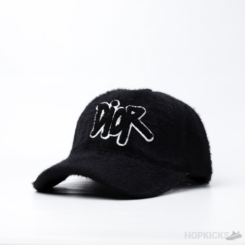 Dior Logo Gimmy Camel Baseball Black Cap