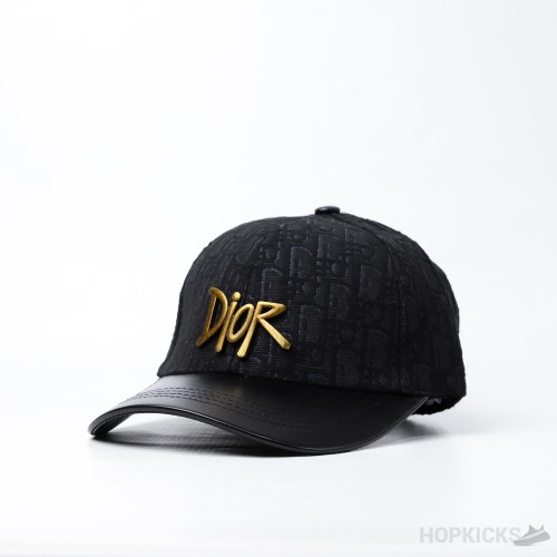 Christian Dior Brim Baseball Black Cap