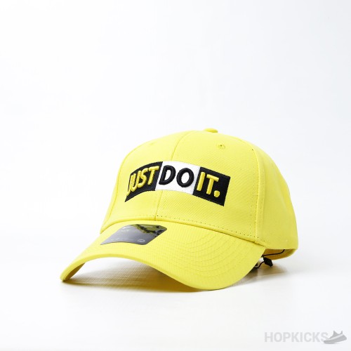 NIKE “Just Do It” Swoosh Logo Yellow Cap