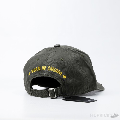 DSQUARED2 Cargo Patch Logo Green Baseball Cap