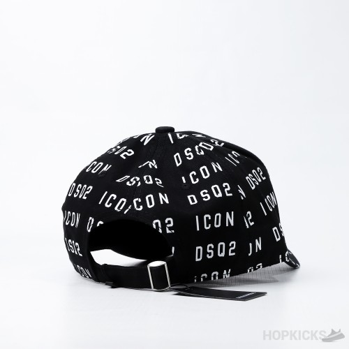 Dsq2 Baseball Caps Icon letter Black Cap