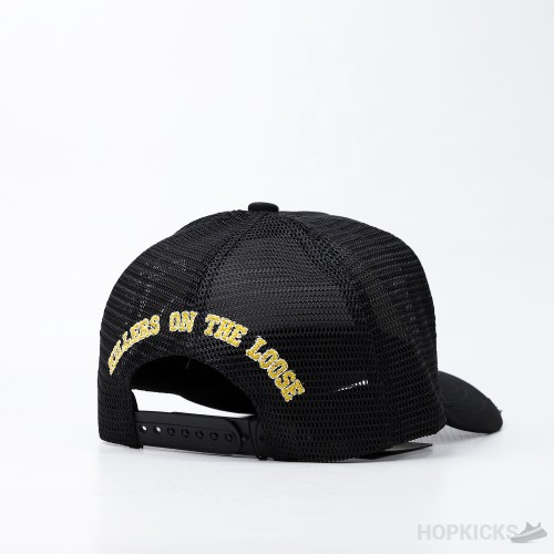 DSQ2 Embroidery Design Trucker Black Cap