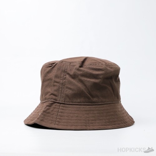 Stone Island Embroidered Fisherman's Brown Hat