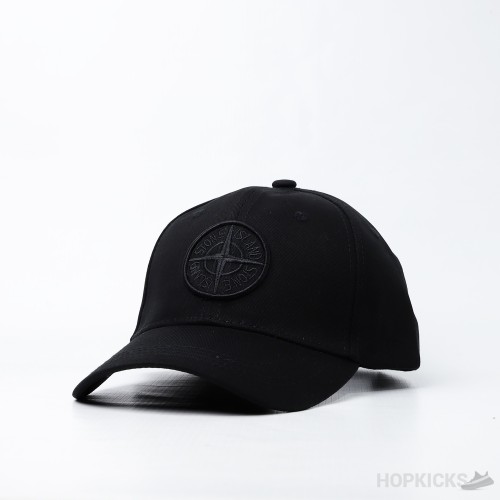 Stone Island Junior Logo Black Cap