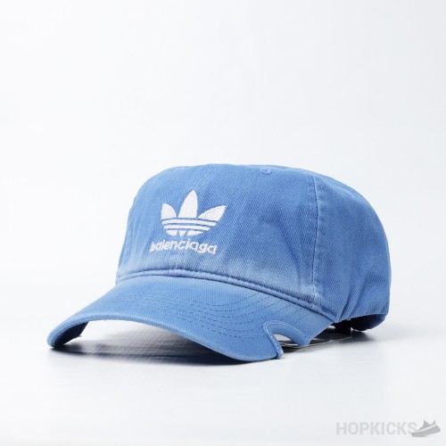 Balenciaga x Adidas Trefoil Logo Blue Cap