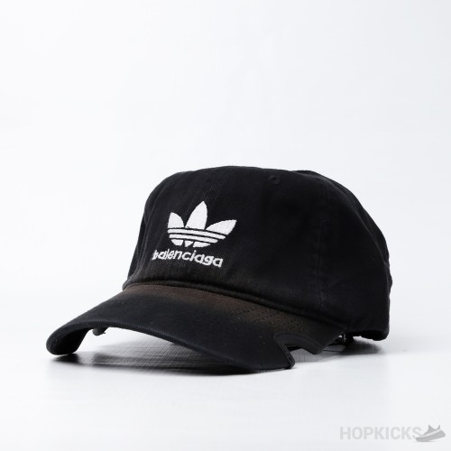 Balenciaga x Adidas Trefoil Logo Black Cap