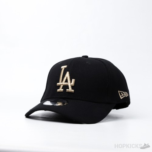 LA Gold Logo Black Cap