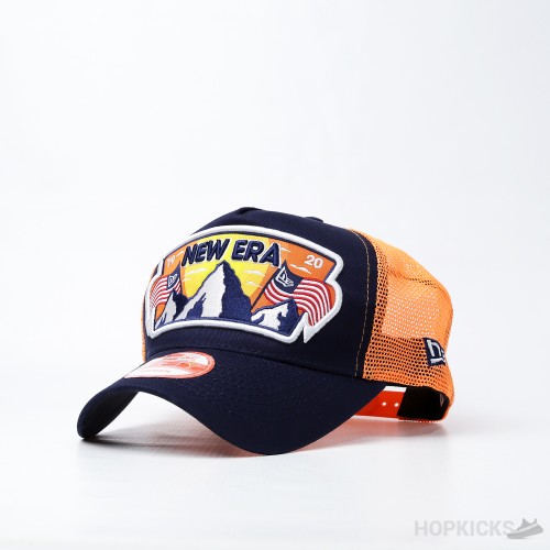 New Era NE USA Patch Trucker Cap