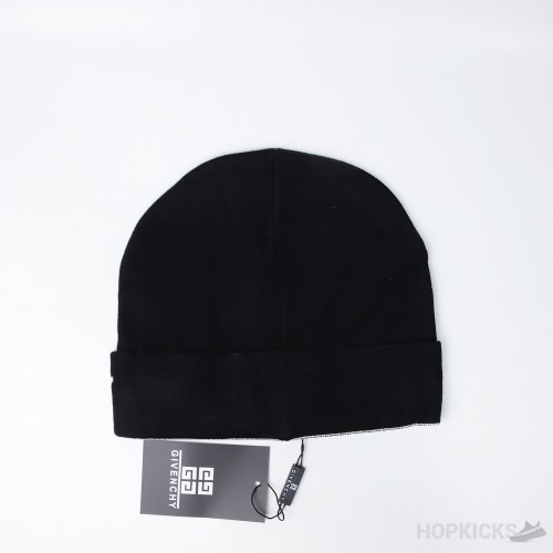 Givenchy Wool Split Logo Black Beanie