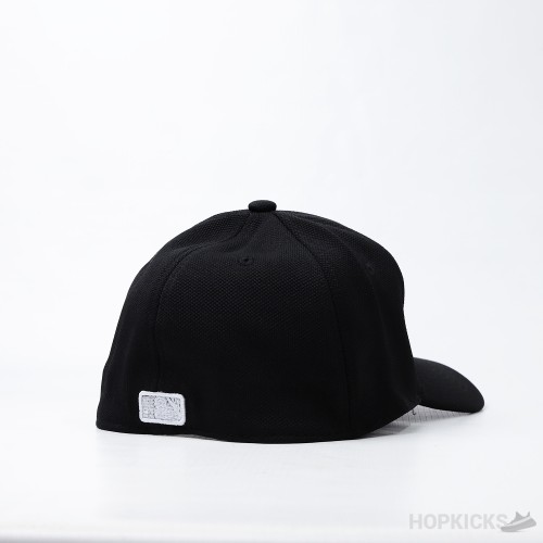 NY White Logo Black Cap