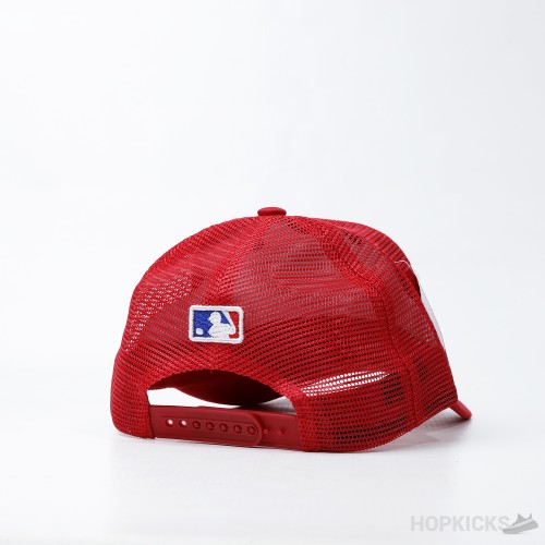 NY Baseball Trucker Red Cap