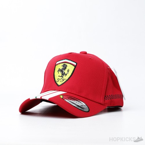 Ferrari Three Strip Yellow Logo Cap