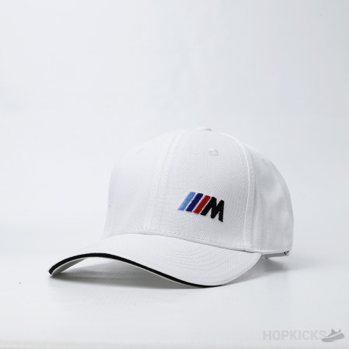 BMW M Power White Baseball Cap Hat Sport Motorsport Racing Cotton UK
