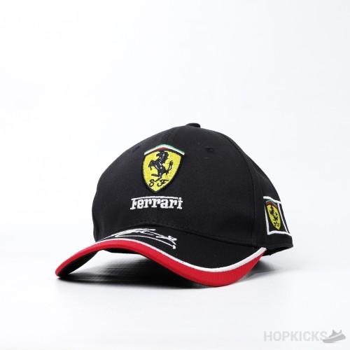 Ferrari Baseball Yellow Logo Black Cap