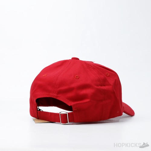 Baseball Red Embroidery Letters Icon Cap