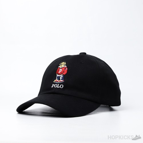 Ralph Lauren Black Polo Bear Cap