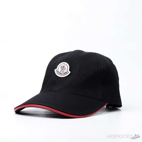 Moncler Black Strap Baseball Cap